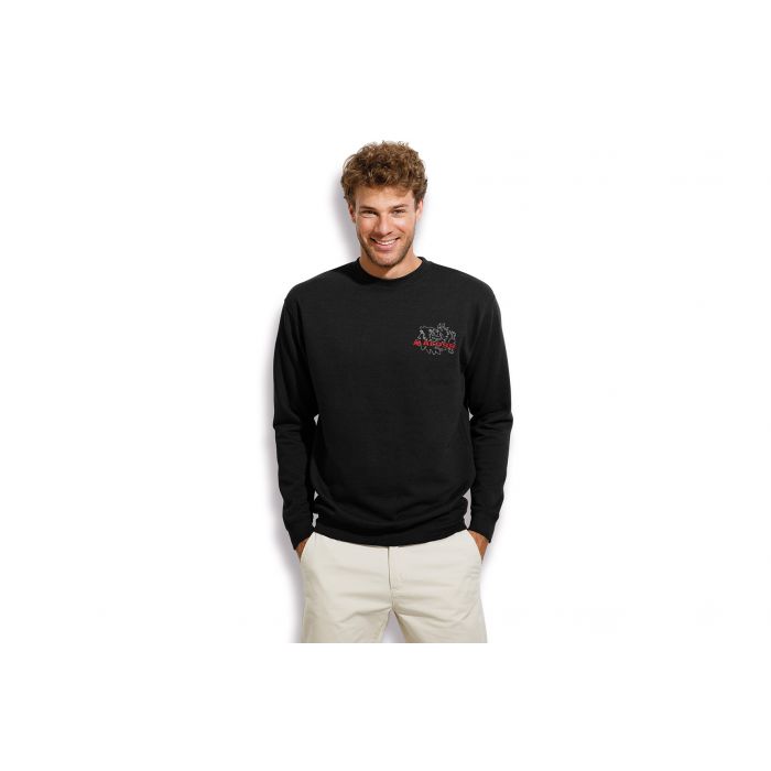 BLACK PULOVER MALOSSI neck-joint ( S )