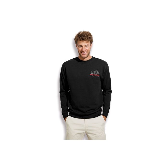 BLACK PULOVER MALOSSI neck-joint ( XXL)